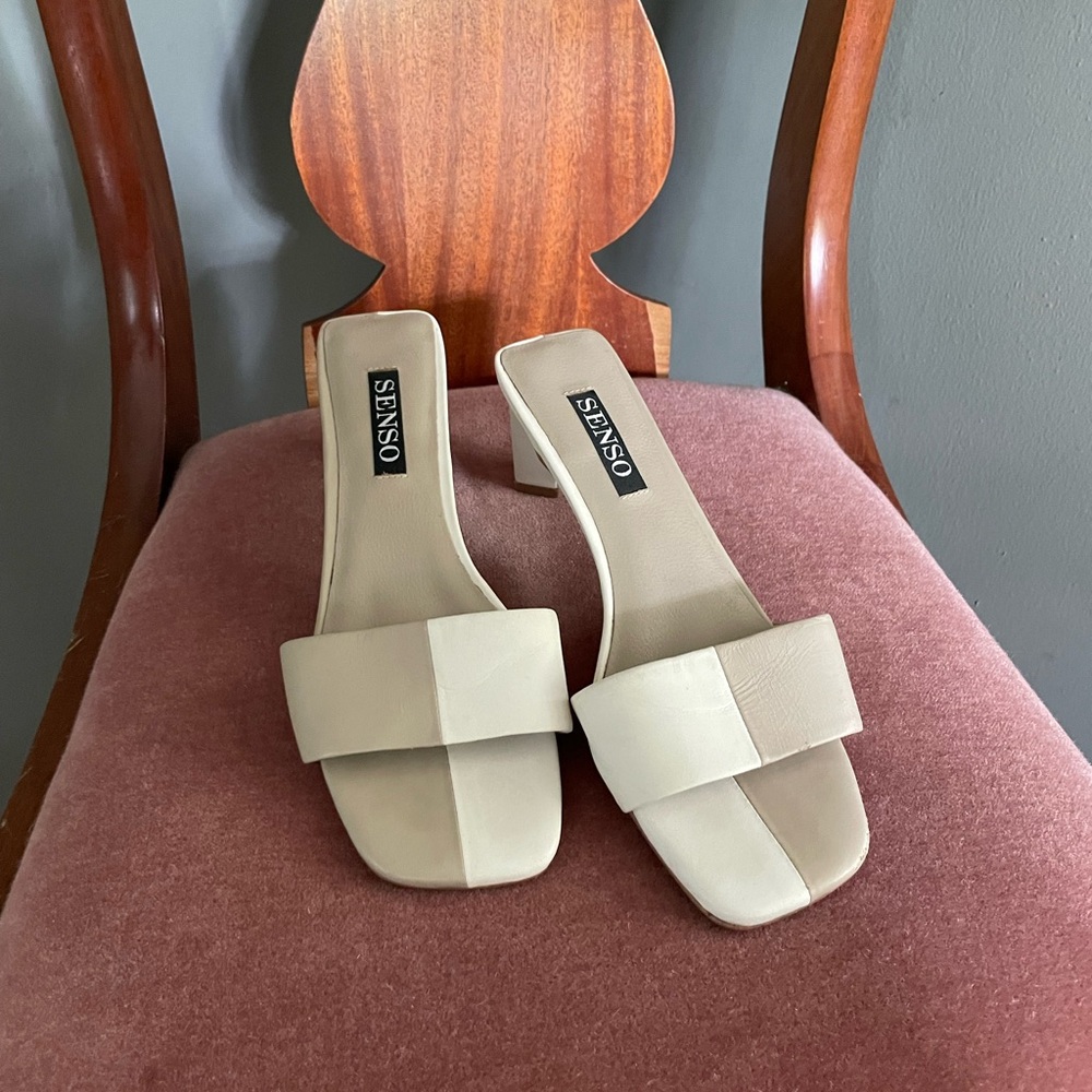 Senso Color-Block Mule Heels - Picture 2 of 4